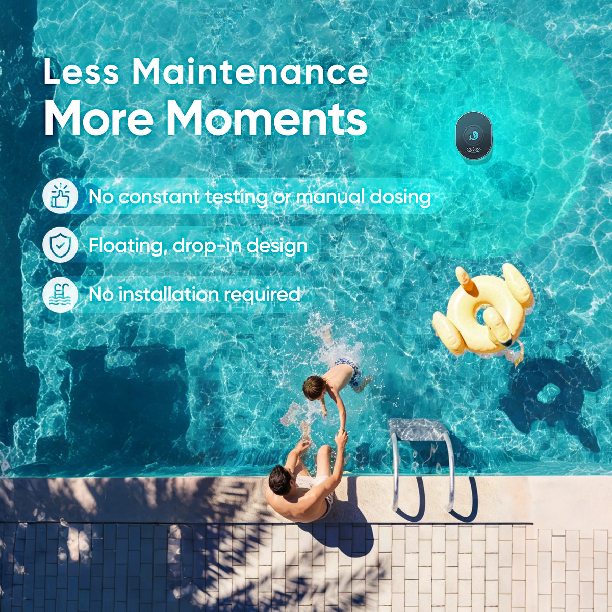 FinWhale smart chlorine dispenser helping create a low maintenance pool