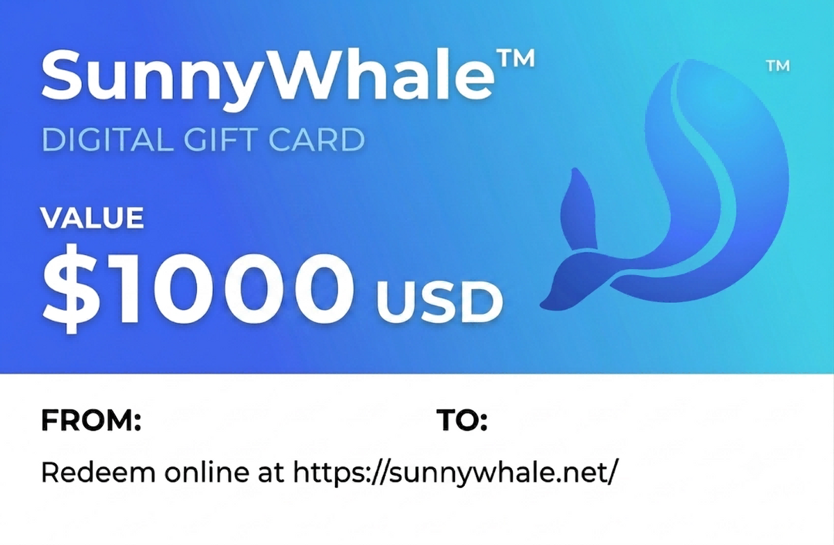SunnyWhale™ Gift Card