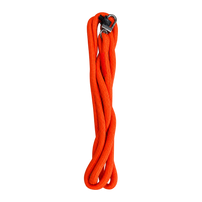 FinWhale tether, 4.9 ft orange rope with corrosion-resistant clip