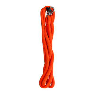 FinWhale tether, 4.9 ft orange rope with corrosion-resistant clip